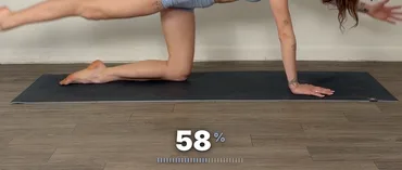 The progress bar in the Percent style.